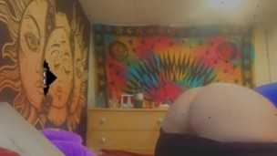 teen shakes fat ass 