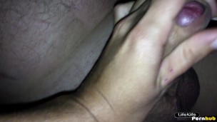 Point of view homemade porn Russian girl guy poured cum all over the navel