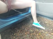 Desprate peeing teen couldnt hold it had to stop!  11/16