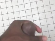 Got horny at work ran to the bathroom to cum