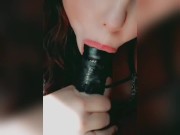 Naughty Babs Gets Off and Imagines Sucking Her 1st Fan