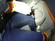 ⭐ Alice casually pees her pants in car at fast food restaurant whilst eating!