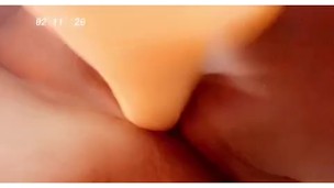 Ebonislut Snapchat & Onlyfans Dildo Play Creamy Pussy