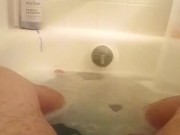 Couldn't help but play with myself in the bath