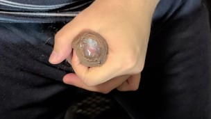 仮性包茎の勃起から皮オナニー 2020.11.03 No.17