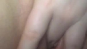 Amy shows off her tight pink pussy and big lips