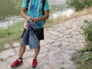 HUNT4K. Impressive outdoor sex action with graceful brunette babe 12/16