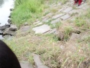 HUNT4K. Impressive outdoor sex action with graceful brunette babe 8/16