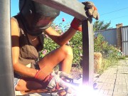 DIY Floating Table 3.1 - Welding 4k HD Teaser - downblouse and nip slip (Music) 8/16