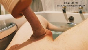 Playing With My Hard, Sensitive, Throbbing Cock! 