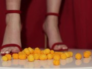 Stomping out 45 cheese balls