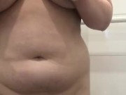 Horny teen showered in piss and soap