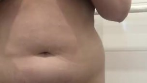 Horny teen showered in piss and soap
