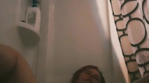 Horny slut playing with clit