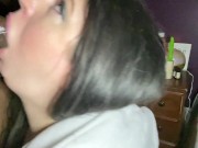 bbw white girl uses her dick sucking lips on bbc 12/16