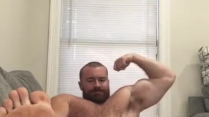 Big Dick Musclebear Jerks Huge Dick & Prepares To Cum OnlyfansBeefBeast Hot Alpha Blows Huge Load
