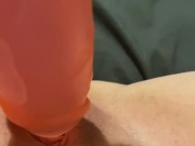 Playing with my dildo