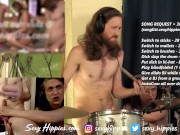 Handjob and Fingering my partner while drumming LIVE on CB 10/16