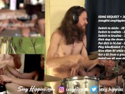 Handjob and Fingering my partner while drumming LIVE on CB 8/16