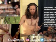 Handjob and Fingering my partner while drumming LIVE on CB 9/16