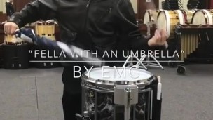Strong Man in Leather Juggles BIG Sticks