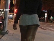 Mini skirt walk 2/16