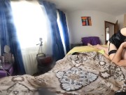 Submissive slut with big natural tits got 2 cowgirl orgasms 360 VR (TRAILER) 8/16