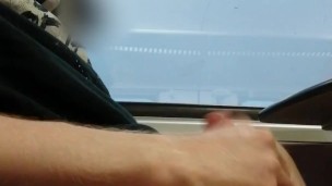 Risky edging while on the train