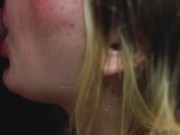 Blonde Teen Close Up Blowjob. Cum twice. Big tits. CIM. Cum Mouth. Cum swallow | Lovely Dove 5/16