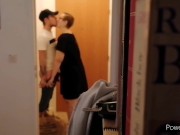 student seduces and fuck delivery boy (creampie)  2/16