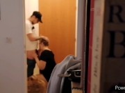 student seduces and fuck delivery boy (creampie)  4/16