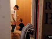 student seduces and fuck delivery boy (creampie)  5/16