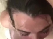 Extreme Throatfucking Cock with Spit 15/16