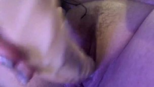 playing with a 7.5” dildo in my tight pussy 