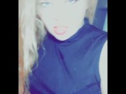 Snapchat compilation in boots, pantyhose, and a little black dress. 1/16