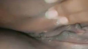 Playing with wet little pussy 