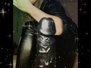 Playing with my new toy in my new uniform. 13/16