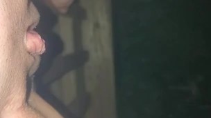 Peeing off of the Porch 