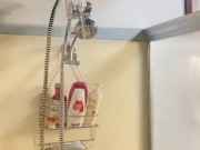 Hot babe suds up in shower 2/16