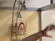 Hot babe suds up in shower 4/16