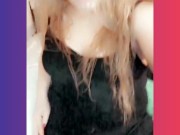 Pussy flashing on a Snapchat filter 10/16