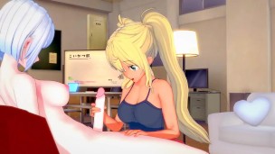 Futa Gina Boyd fuck Sakura Hibiki  [Dumbbell Nan Kilo Moteru?] — 3D HENTAI