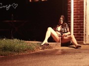 Naughty Girl with a Full Bladder Masturbates outside at night, having to Pee always makes me Horny