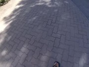 Risky public blowjob in Swimming pool changing room Almost caught people around - MissCreamy 1/16