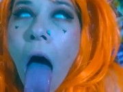 Ahegao Sloppy Blowjob 4/16