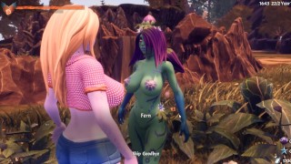 Breeders of Nephelym Hentai 3D game Ep 1 a plant monster girl  