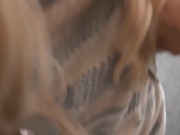 Step sister caught me jerking off in the shower and let me fuck her and cum in her ass