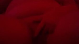 Naked under the red lights, I can't always hide my tummy, this is how I look