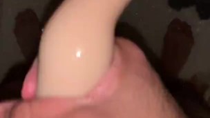 Fucking my Pocket Pussy in the Shower