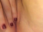 Fingering my soaking wet pussy